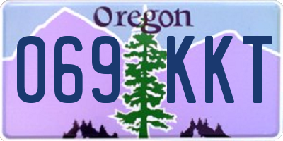OR license plate 069KKT