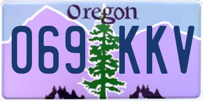 OR license plate 069KKV