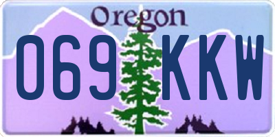 OR license plate 069KKW