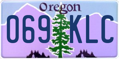 OR license plate 069KLC