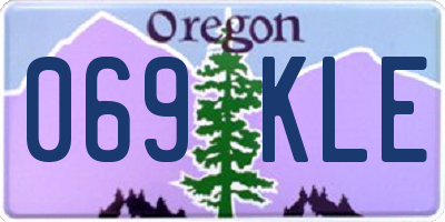 OR license plate 069KLE