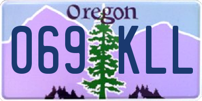 OR license plate 069KLL