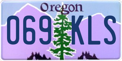 OR license plate 069KLS