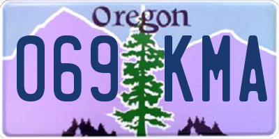 OR license plate 069KMA