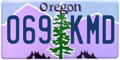 OR license plate 069KMD