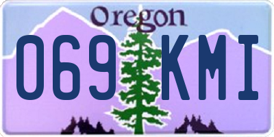 OR license plate 069KMI