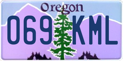 OR license plate 069KML