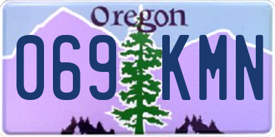 OR license plate 069KMN