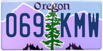 OR license plate 069KMW