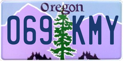 OR license plate 069KMY