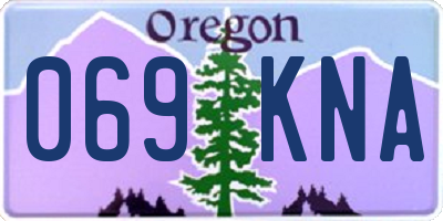 OR license plate 069KNA
