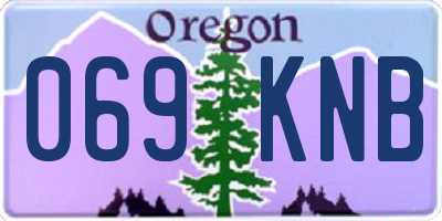 OR license plate 069KNB
