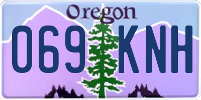 OR license plate 069KNH