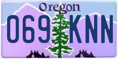 OR license plate 069KNN