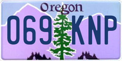OR license plate 069KNP