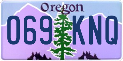 OR license plate 069KNQ