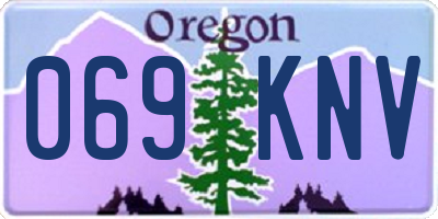 OR license plate 069KNV