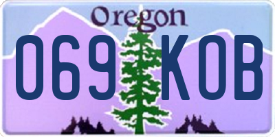 OR license plate 069KOB