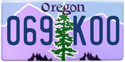 OR license plate 069KOO
