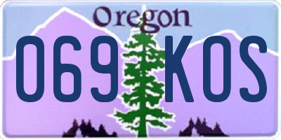 OR license plate 069KOS