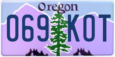 OR license plate 069KOT