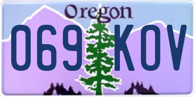 OR license plate 069KOV