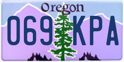 OR license plate 069KPA