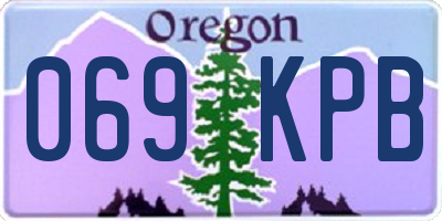OR license plate 069KPB
