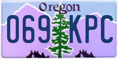 OR license plate 069KPC