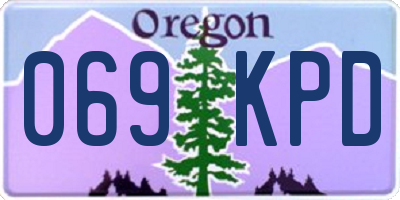 OR license plate 069KPD