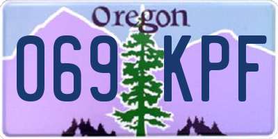 OR license plate 069KPF