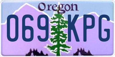 OR license plate 069KPG