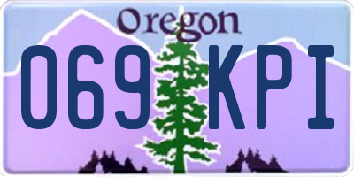 OR license plate 069KPI