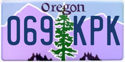 OR license plate 069KPK