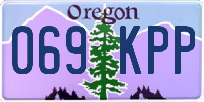 OR license plate 069KPP