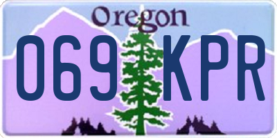 OR license plate 069KPR