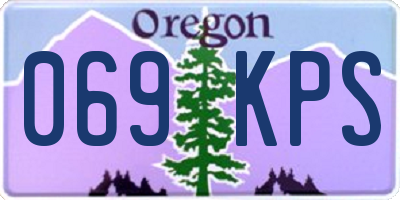 OR license plate 069KPS