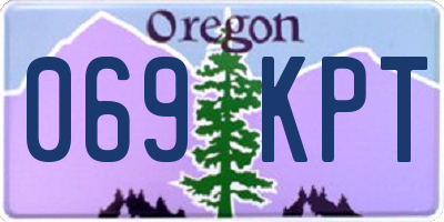 OR license plate 069KPT