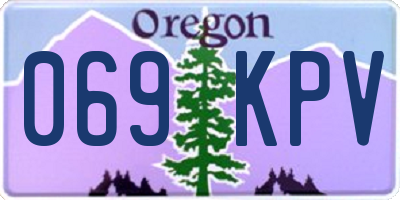 OR license plate 069KPV