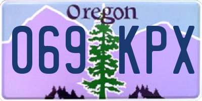 OR license plate 069KPX