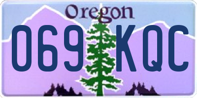 OR license plate 069KQC