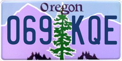 OR license plate 069KQE