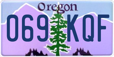 OR license plate 069KQF
