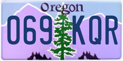 OR license plate 069KQR