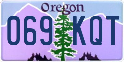 OR license plate 069KQT