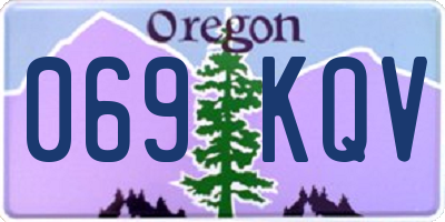 OR license plate 069KQV