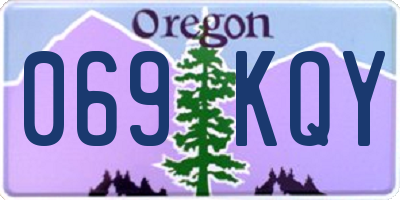 OR license plate 069KQY