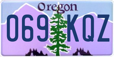 OR license plate 069KQZ