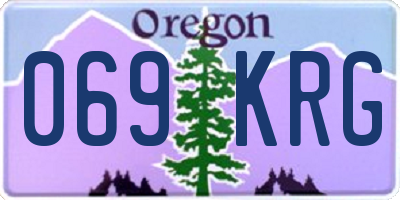 OR license plate 069KRG