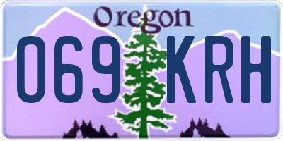 OR license plate 069KRH